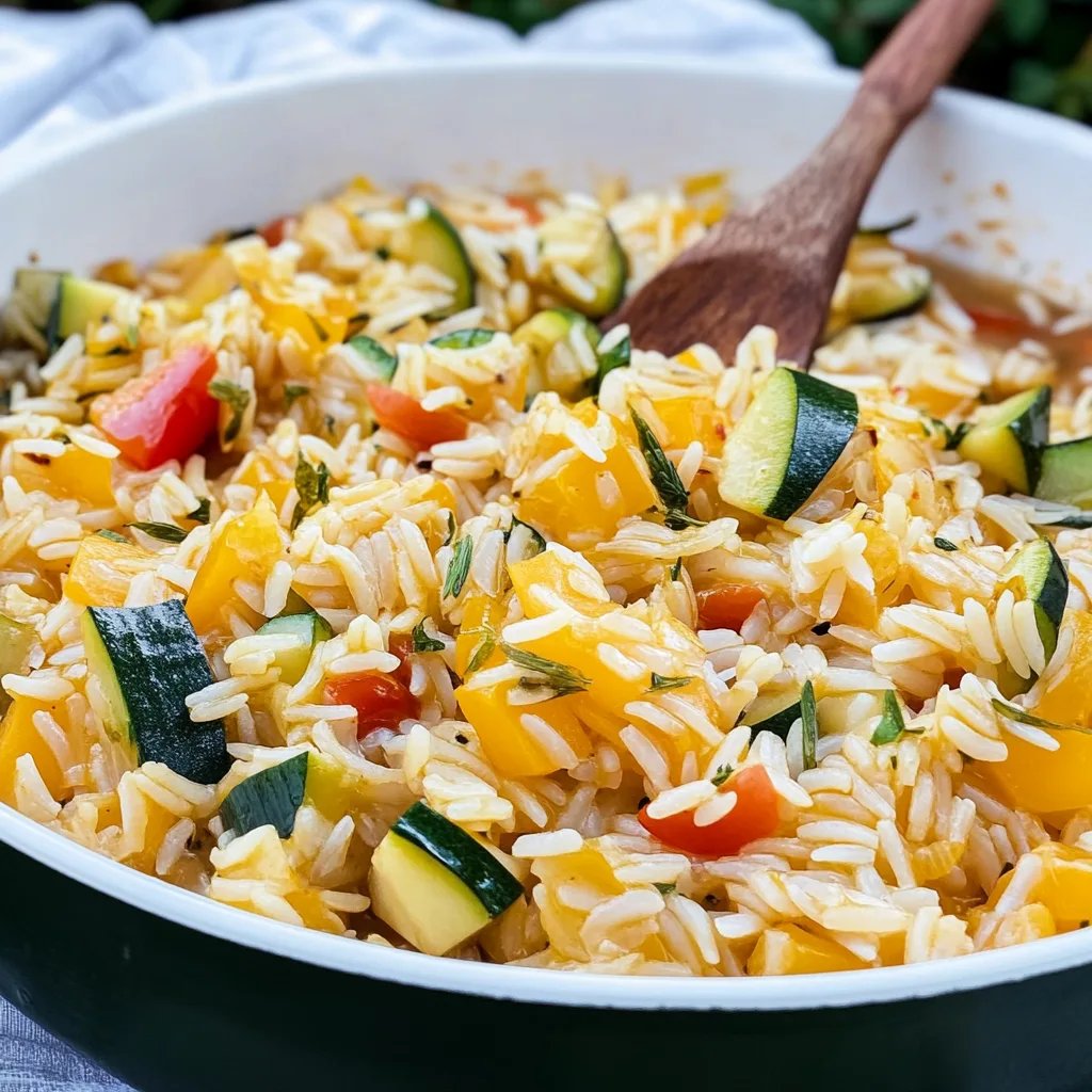 Gemüsepfanne mit Reis