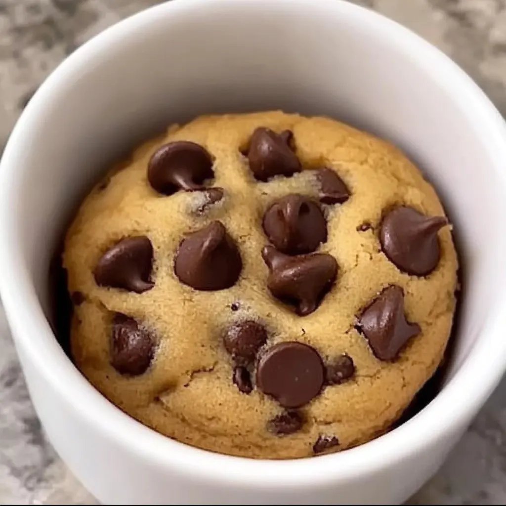 Mikrowellen-Schokoladenkeks im Becher