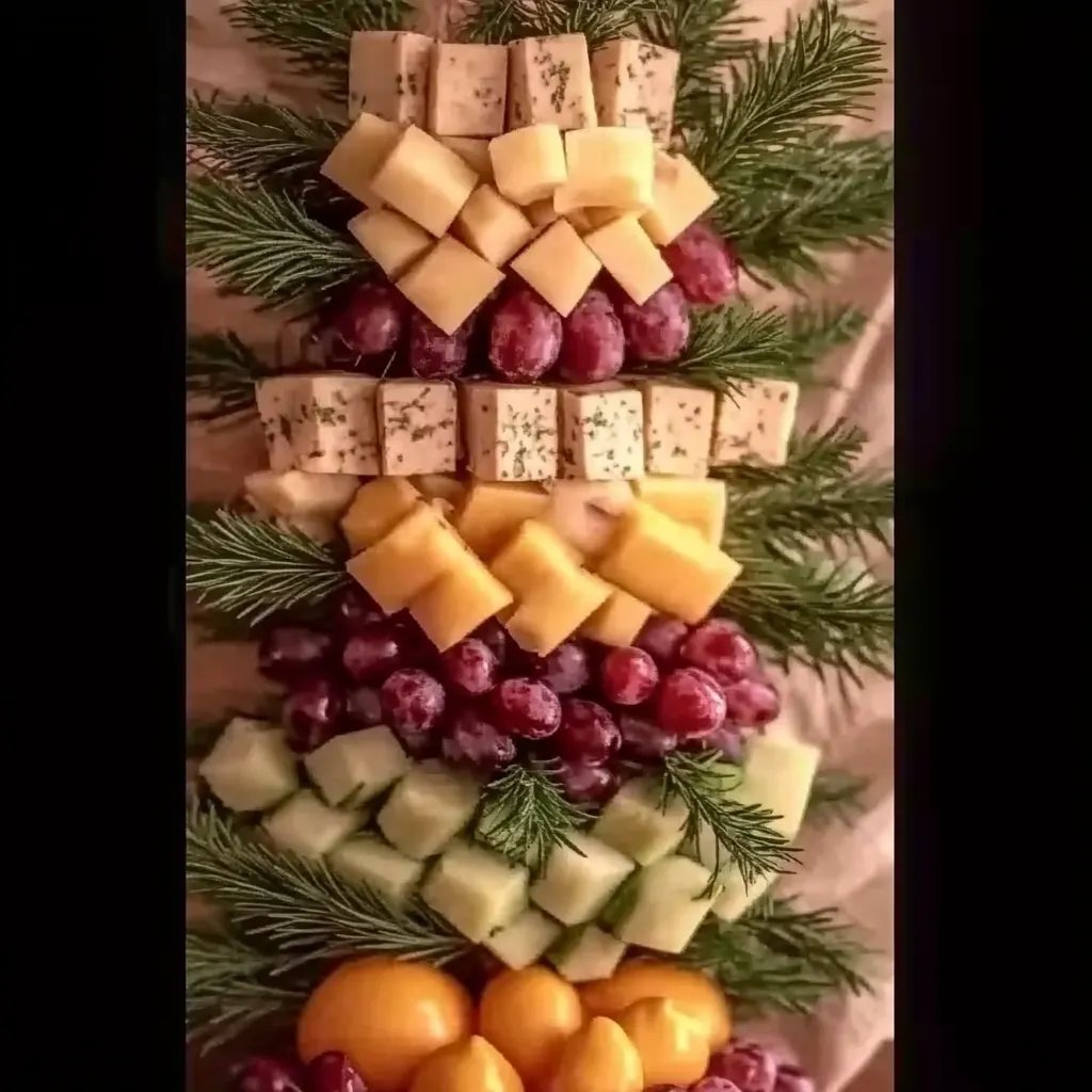 Weihnachtlicher Charcuteriebaum