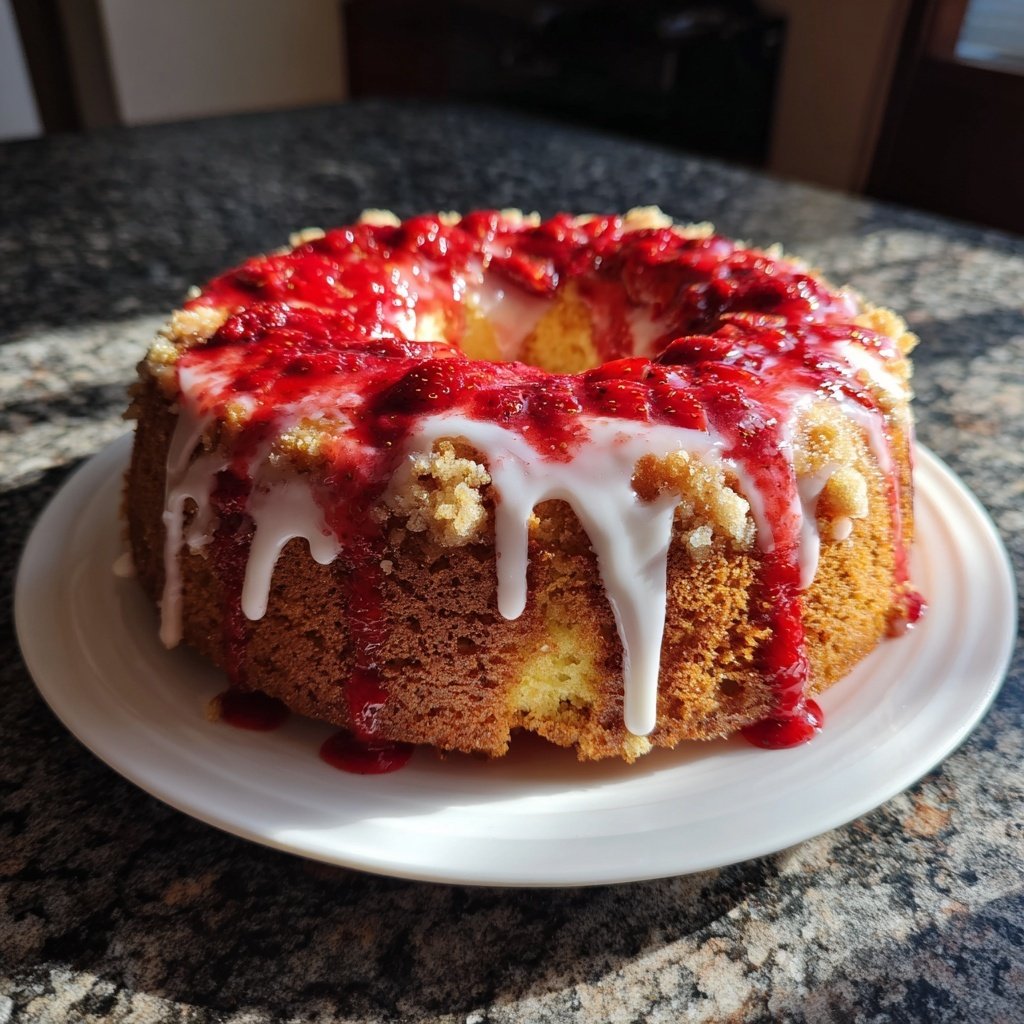 Erdbeerkuchen Mit Frischer Zitronenschale