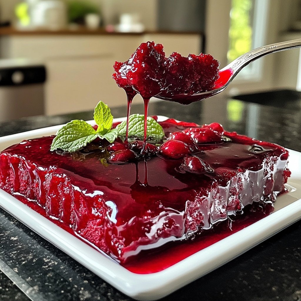 Rote Grütze mit Kirschen