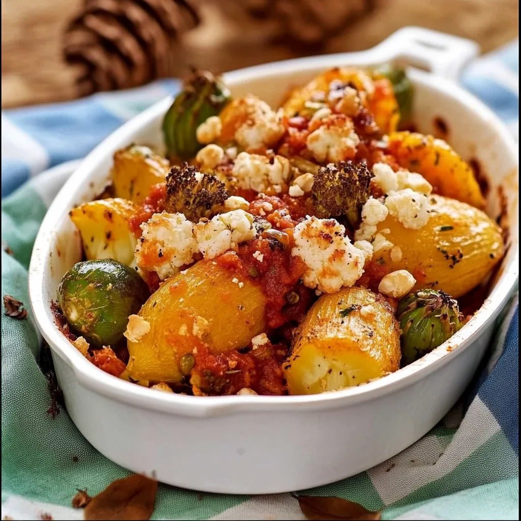 Kartoffel-Rosenkohl-Auflauf