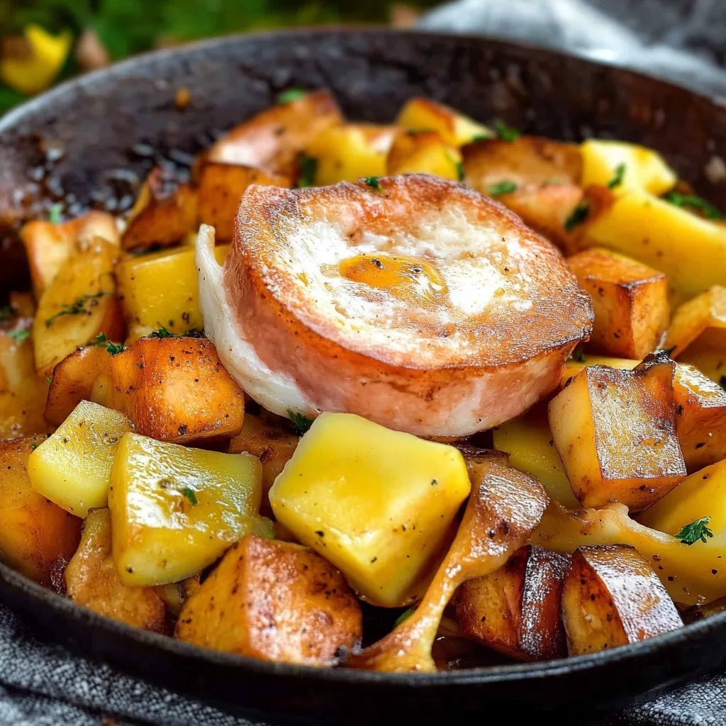 Kartoffel-Leberkäse-Pfanne