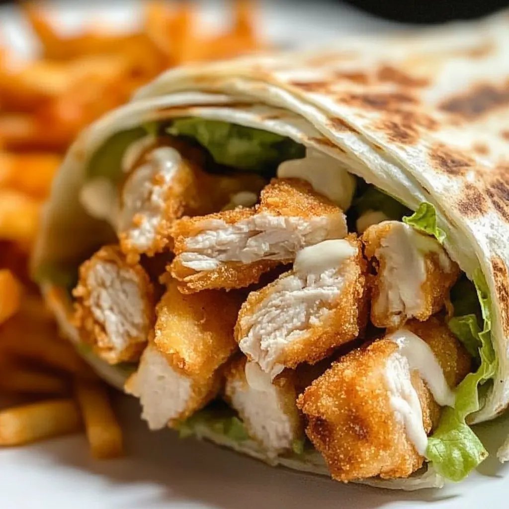 Knuspriger Chicken Ranch Snack Wrap