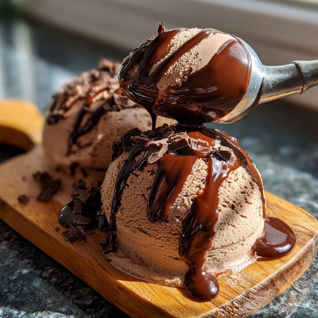 Schokoladen Eis Mit Kakao