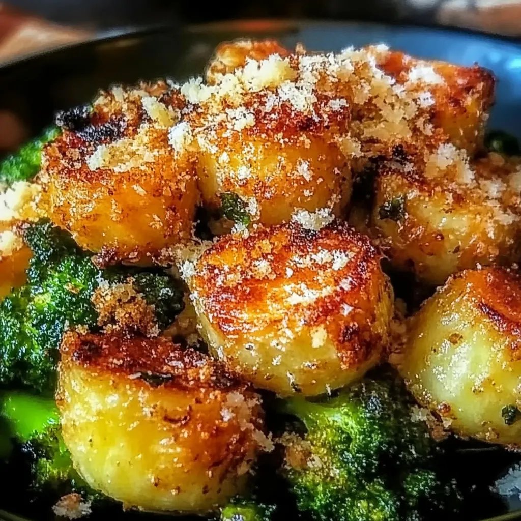 Knusprige Knoblauch Parmesan Rosenkohl