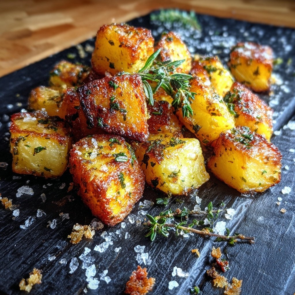 Ofen Kartoffel Würfel Mit Kräutern