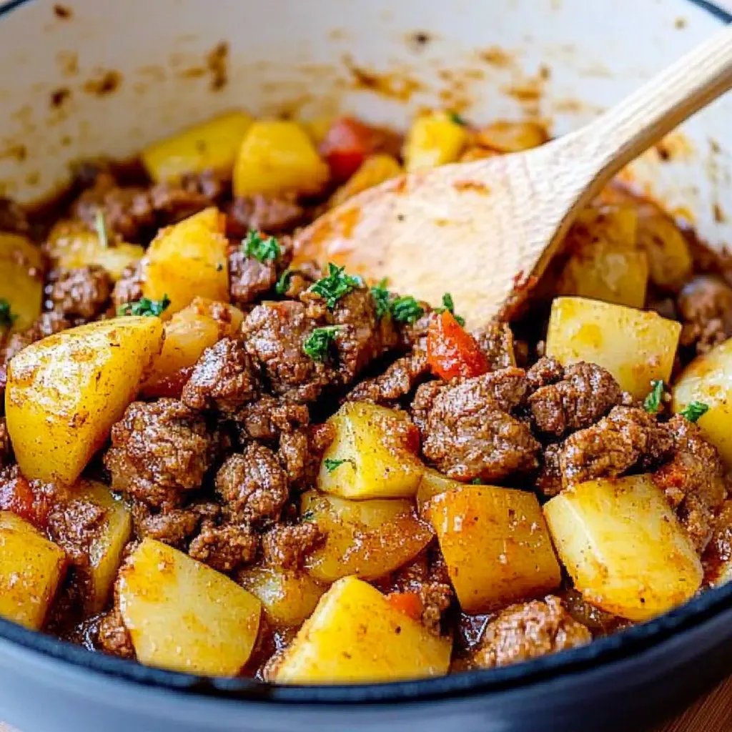 Kartoffelpfanne mit Hackfleisch