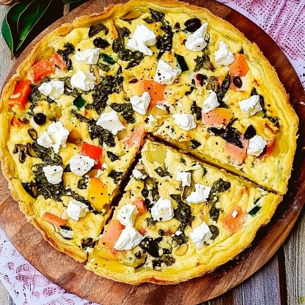 Kalorienarme Quiche mit Kürbis und Feta