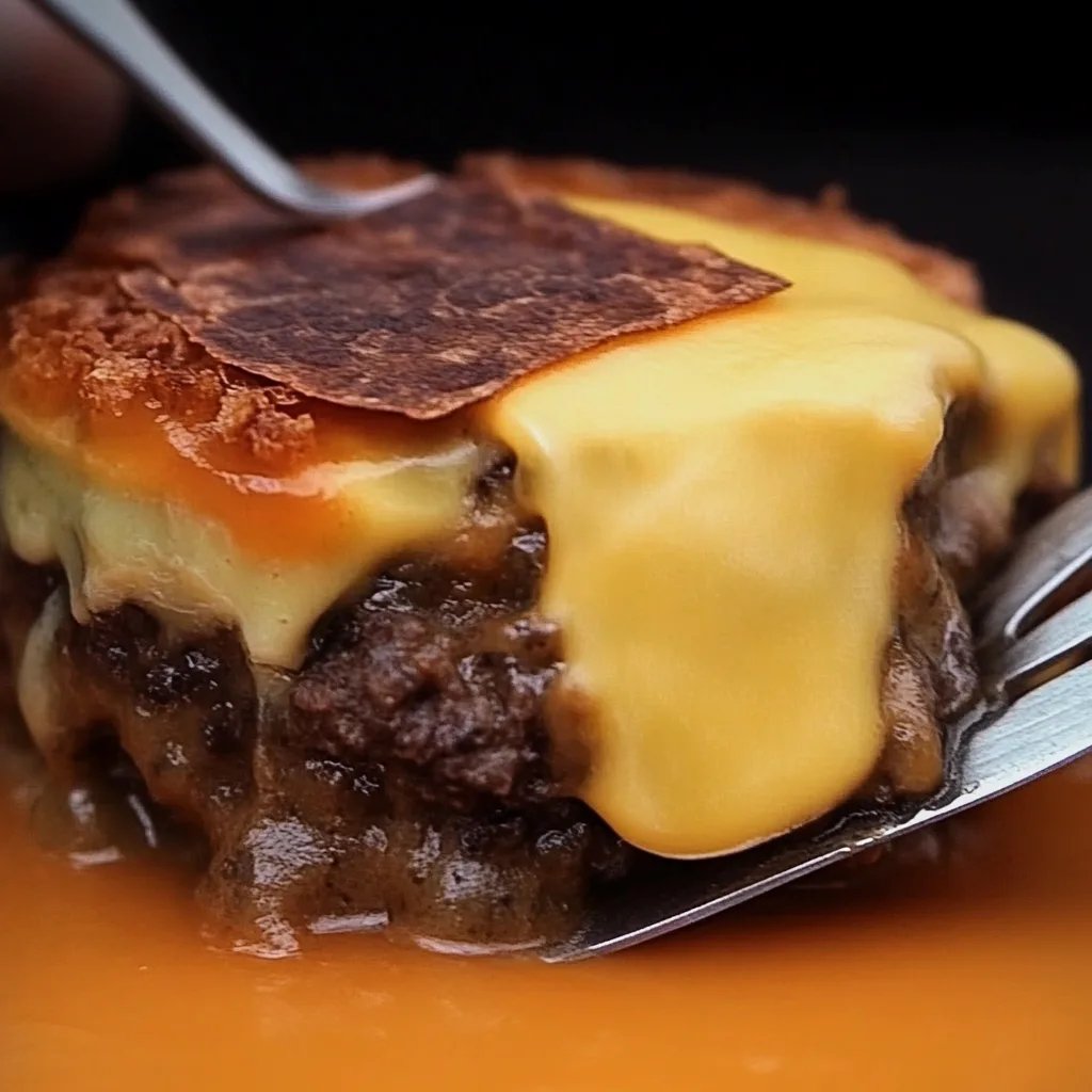 Hackbraten mit Knödelhaube