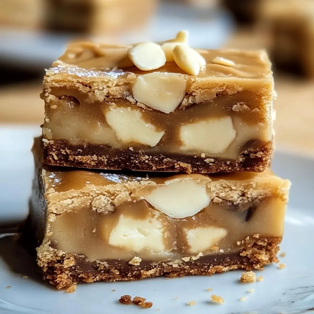 Blondies mit weißer Schokolade