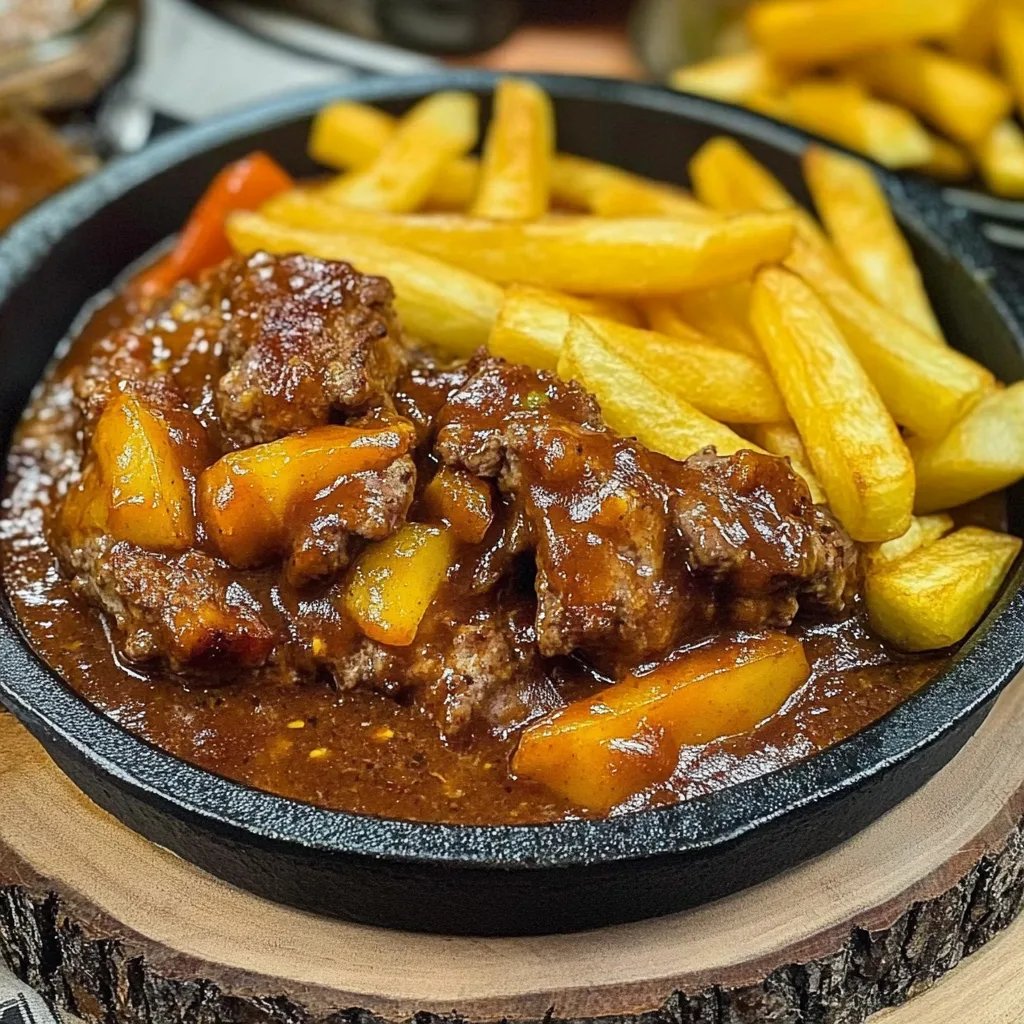 Leckerer Schaschliktopf aus dem Backofen mit genialer Soße